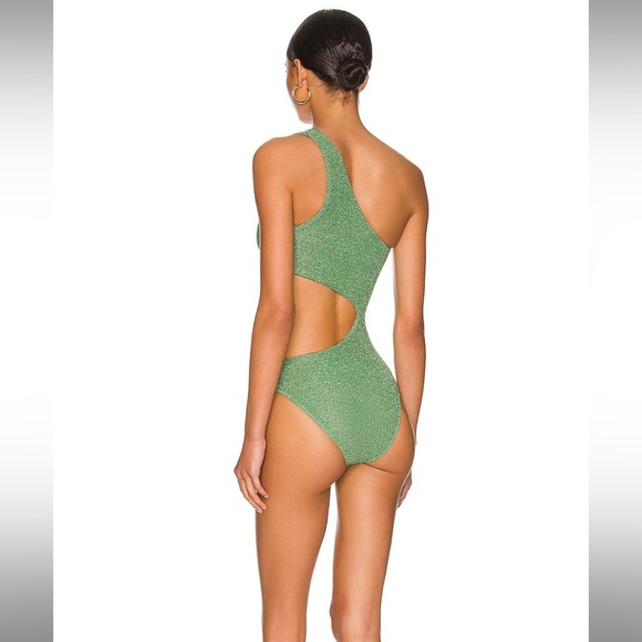Beach Riot Celine One Piece in Emerald - Picture 3 of 5